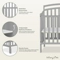 thumbnail image 6 of Dream On Me Casco 4-in-1 Mini Crib and Dressing Table, Pebble Grey, 6 of 8