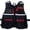 black and red 53 x 41 x 60 cm, variant on Multi-pocket Waistcoat Tool Vest, Utility Work Jacket, Adjustable Tool Pouch Work Vest Workwear for Electrician Carpenter Plumber