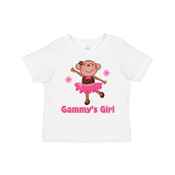 Inktastic Gammy's Girl Monkey Girls Toddler T-Shirt