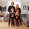 thumbnail image 2 of Nibbcoa Family Matching Halloween Pajamas, Baby Rompers/Dog Clothes/Pumpkin Print Long Sleeve Tops, 2 of 9