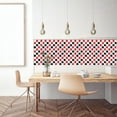 thumbnail image 5 of 10 Sheet Peel and Stick Backsplash Self Adhesive Wall Tiles Backsplash Tile for Kitchen Red and White Peel and Stick Backsplash for Kitchen Wall for Kitchen Bathroom Fireplace Cabinet 4"x4", 5 of 9