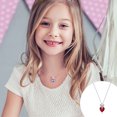 thumbnail image 3 of Qarigey Collar en forma de corazón de moda ajustable para niños gargantilla joyería presente colgante de circón de moda regalo de hermandad Ropa, zapatos y accesorios Miscelánea Rojo Qarigey AP010258-05, 3 of 6