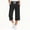 Black, variant on FSYBOA Girls Capri Pants, Drawstring Casual Relaxed Fit Elastic waist Kids Summer Capris Black Size 5-6T