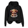 thumbnail image 2 of Cute Highland Cow Coffee Addict Halloween Hoodies for Women Long Sleeve Graphic Hooded Sweatshirt Pullover Tops, 2 of 5