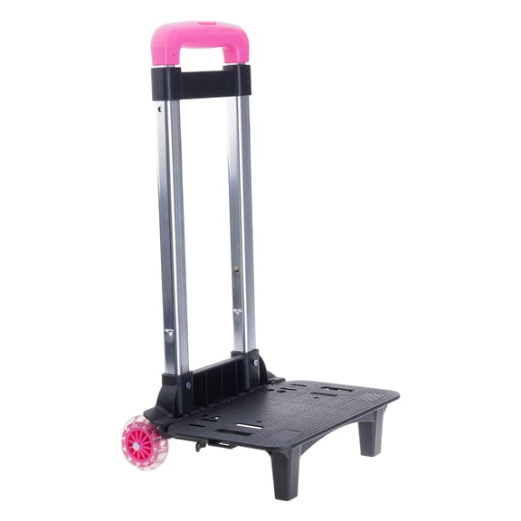 Foldable Trolley Cart 2 Wheels Backpack Trolley Durablel Aluminium Alloy Student Luggage Travel Hand Cart for School Bag