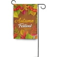 thumbnail image 6 of SKYSONIC Garden Flag Autumn Festival with Fallen Leaves Double-Sided Printed House Sports Flag 28x40 in Polyester Decorative Flags for Courtyard Garden Flowerpot, 6 of 6