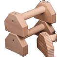 thumbnail image 1 of Push-Up Stand Wood Pushup Bars Non-Slip Base Exercise Home Workout Equipment Handle Stands for Strength Training 40CM, 1 of 4