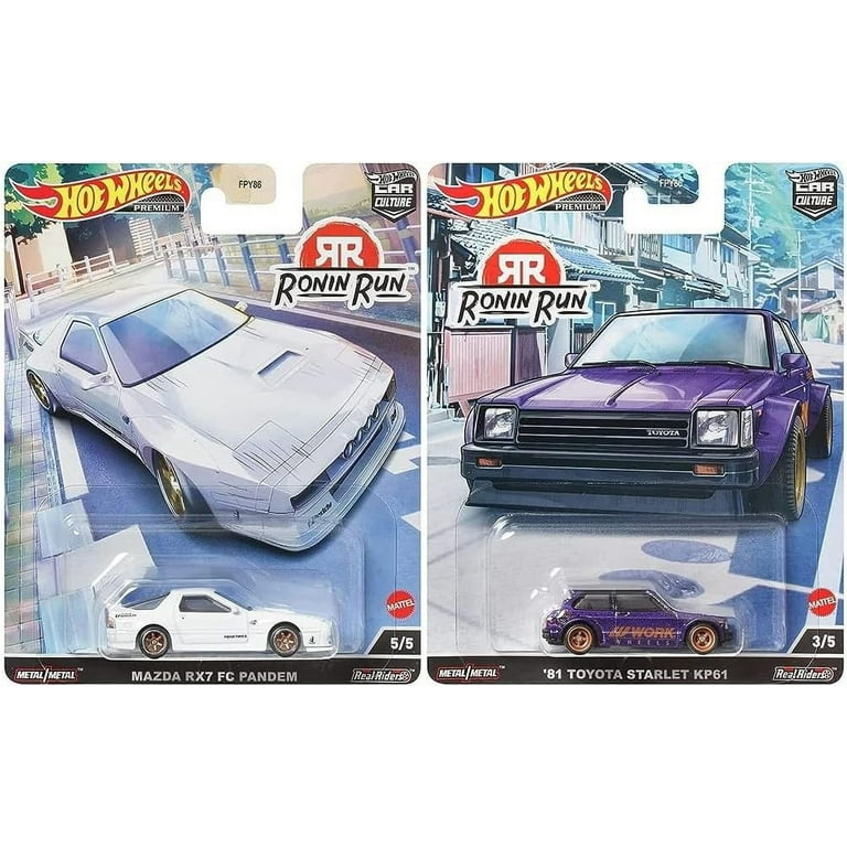 Hot Wheels 2022 Premium Car Culture 'Ronin Run' Set of 5, 1/64