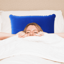 WHAMVOX Inflatable Camping Travel Pillow Small Flocked Fabric Air Pillow Comfortable Ergonomic Support for Hiking and Outdoor Use