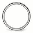 thumbnail image 2 of Bague en Caoutchouc Noir 8mm en Acier Inoxydable 10 Taille, 2 of 6