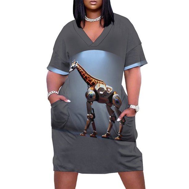 CyberGiraffe-vestido holgado con bolsillo para mujer vestido de fiesta de lujo vestidos elegantes de fiesta para mujer vestidos de playa de verano