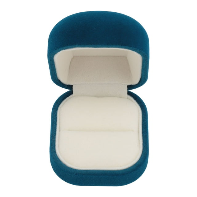 Velvet Jewelry Present Box Case Soft Luxurious Fashionable Storage Case for Proposal Blue Fit Necklaces Bracelets Pendants Rings Romantic Ambient Beautiful Accompaniment to Jewelry