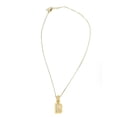 thumbnail image 2 of Collar con dije de oro laminado letra brillos R, 2 of 5