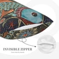 thumbnail image 5 of Bixox Rich Fish Printed Pillow Protector,Super Soft Ideal for Home,Guests,Rentals - 20"x30", 5 of 8
