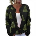thumbnail image 2 of Uootdi Christmas Sweater for Women Cute Gift Xmas Button Down cardigan Sweater for Women Fall Winter Knitted Outerwear Coat, 2 of 4
