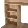 thumbnail image 4 of Modern Computer Desk, Corner Desk with Multi-Layer Storage Shelf, Oak, 4 of 8