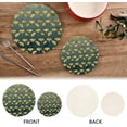 thumbnail image 4 of SKYSONIC Pot Holders Trivets set, 2 Pcs,Golden Ginkgo Leaf Potholders for Kitchen Thread Weave Trivets for Hot Dishes/Pot/Bowl/Teapot/Hot Pot Holders, 4 of 7