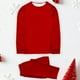 thumbnail image 1 of Conjunto de pijama de manga larga para hombre, blusa de color liso, camisa y pantalones de poliéster, para Navidad, 1 of 5