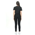 thumbnail image 3 of Scrubs for Women Set Ultra Stretch Form Fitting Womens Scrub Set (Black, X-Small), 3 of 8