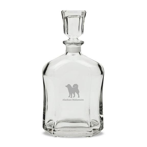 Alaskan Malamute 23.75 oz Classic Whiskey Decanter