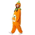 thumbnail image 2 of Tqyyweavej Womens Fleece Onesie Pajamas Fuzzy Zip Up Long Sleeve One Piece Romper Loungewear Fruit Winter Warm Hooded Jumpsuit Sleepwear with Pockets, 2 of 6