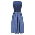thumbnail image 4 of Women's Bavarian Oktoberfest Dirndl Dress with Apron Leopard Print Cosplay Party for Themed Festival Events, 4 of 6
