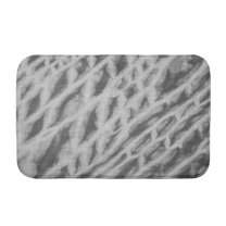 Simply Daisy 24" x 17" Plush Microfiber Grey Shibori Stripe Bath Mat