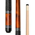 thumbnail image 1 of ASKA Brown 52" Short Pool Cue with Black Irish Linen Wrap and Maple Shaft, 1 of 5
