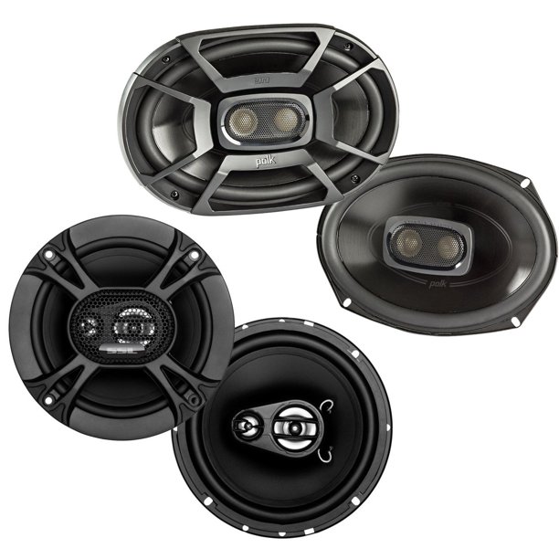 Polk 6x9" 450W 3Way Marine Speakers + Soundstorm 6.5 Inch 150W Car