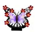 thumbnail image 3 of AuroraX Outdoor Solar Lights for Yard Decorative Solar Butterfly Wall Light Metal LED Waterproof Garden Outdoor Wall Decor Light Red, 3 of 7