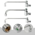 thumbnail image 5 of Kitchen Stove Faucet Copper 4 Points Rotatable Semi-Automatic Faucet 25Cm Smile Home, 5 of 5