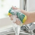 thumbnail image 3 of JUNWELL Multi-Purpose Kitchen Cleaning Sponges - Highly Absorbent  Rust & Grease Remover for Dishes  Pots  and Furniture - Durable Double-Layer Design with Sand Fibers for Extra Grip, 3 of 6