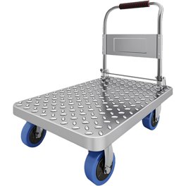 Chariot De Manutention Pliable Pyle - Capacité 136kg - Extensible 70-112cm - Roues R-Trac Tout Terrain