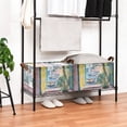 thumbnail image 3 of Yayeee Foldable Storage Basket for Shelves with Handles Waterproof Cloth Bins, Ocean Boat, 3 of 7
