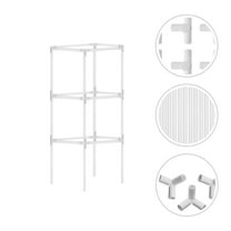 ULTNICE 1 Set Flower Garden Trellis for Climbing Plants White Plastic Garden Support