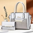 thumbnail image 3 of Bolso de hombro informal para mujer, bolsa de mano de cuero brillante de gran capacidad, a la moda, para compras, 2024, 3 of 6
