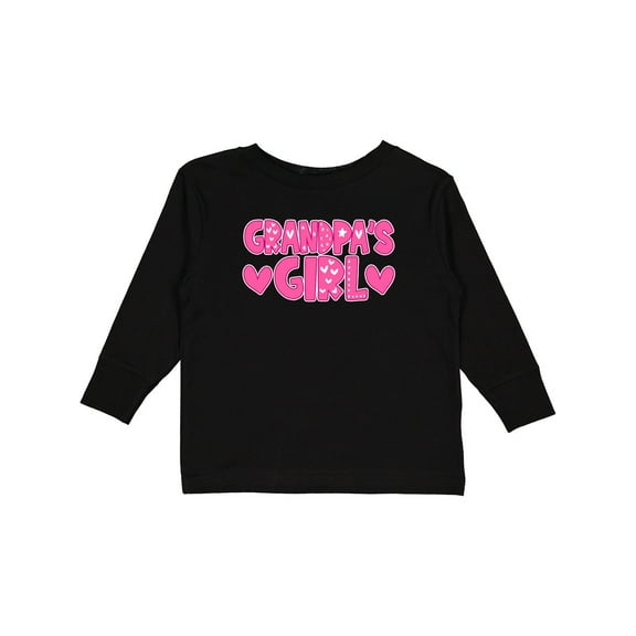 Inktastic Grandpas Girl Granddaughter Girls Long Sleeve Toddler T-Shirt