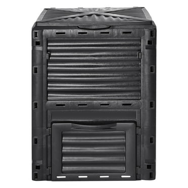 Goplus 80-Gallon Outdoor Compost Bin – Large Composter With Flip Lid, Bottom Door, BPA-Free, Easy Assembly