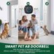 thumbnail image 4 of Timbre de puerta para perro entrenamiento orinal, timbre inalámbrico inteligente salir afuera, 1000 pies largo alcance con botón táctil impermeable IP65, 60, 4 of 7