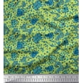thumbnail image 1 of Soimoi Cotton Cambric Fabric Floral & Leopard Animal Skin Printed Craft Fabric by The Yard 56 Inch Wide, 1 of 3