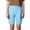 Light Blue, variant on Boys Girls Lounge Shorts Summer Casual Lightweight Elastic Waist Straight Leg Plain Basic Shorts for Kids 2-12 Years
