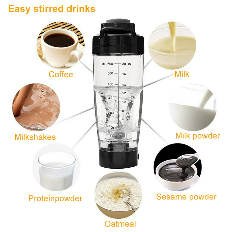 willkey Electric Protein Shaker Blender Electric Protein Shaker Bottle Vortex  Mixer Cup Portable Blender Drink 