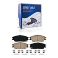 thumbnail image 6 of Detroit Axle - Front Brake Kit for 2002 2003 2004 2005 Hyundai Accent Brake Rotors and Ceramic Brakes Pads Replacement: 9.49" Rotors, 6 of 9