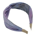 thumbnail image 5 of Unique Bargains 1 Pc Wide Tie Printed Headbands for Women Purple, 5 of 6