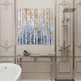 thumbnail image 4 of Wall Art Prints, Yellow Blue Forest Framed Canvas Prints for Bedroom Living Room Bathroom Office, Modern Oil Painting Art Gallery Wrap Wall Art Poster for Gifts Home Decor 20"x20", 4 of 9