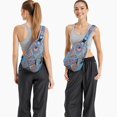 thumbnail image 2 of Retro Tribal Sling Backpack for Daily Use, Artistic Abstract Crossbody Bag Lightweight for Travel and Commuting, 2 of 6