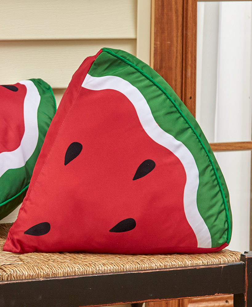 Sweet Summer Watermelon Collection Choice of DoubleSided House Flag, Half Watermelon Pillow