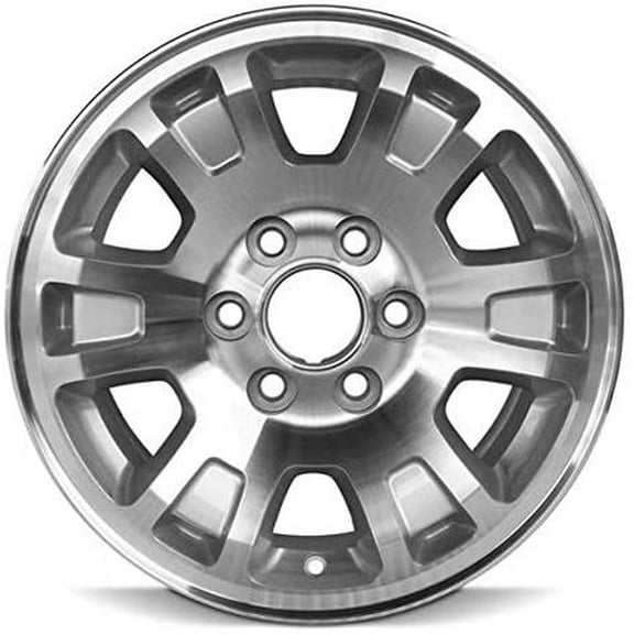 For 2004-2013 GMC Savana 1500 17 Inch Machined Face Silver Rim - OE Direct Replacement - Road Ready Car Wheel