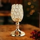 thumbnail image 3 of Candelabro de cristal de mosaico chapado en oro para centro de mesa S, 3 of 9