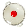 thumbnail image 5 of Enameled Aluminum Soup Pot Apples Belly Deep Casserole Cooking Pot with Glass Lid Enameled Camping Cookware Camping Stockpot for Cooking (5.05-qt. (4.8 L)), 5 of 7